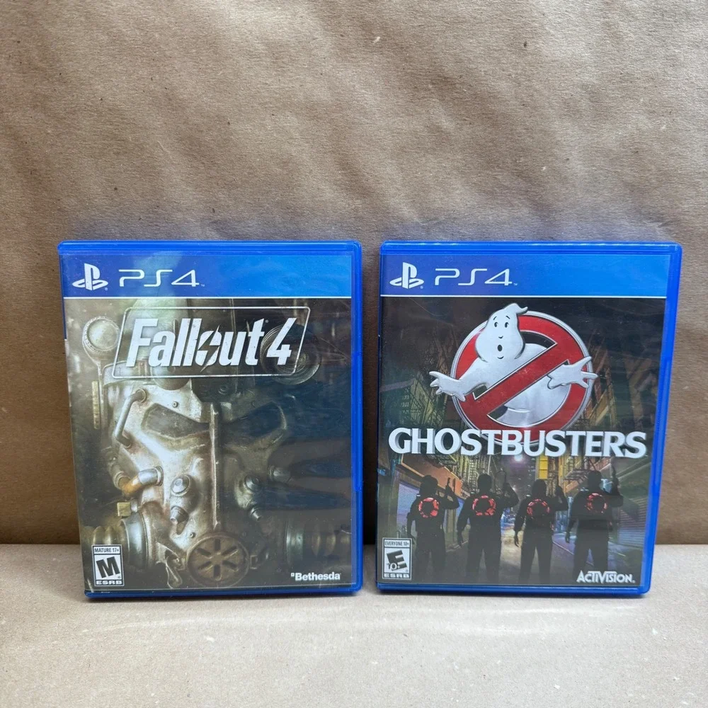 Fallout 4 and Ghostbusters Sony PlayStation 4 PS4 Games Bethesda Activision